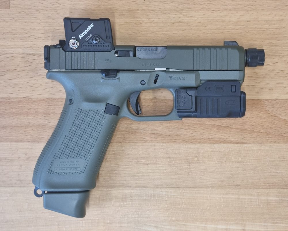 Pistole Glock Mod. 45 Hunter Gen5 Mos08/FS/M13.5x1LH/Green/COA/GTL II - Image 3