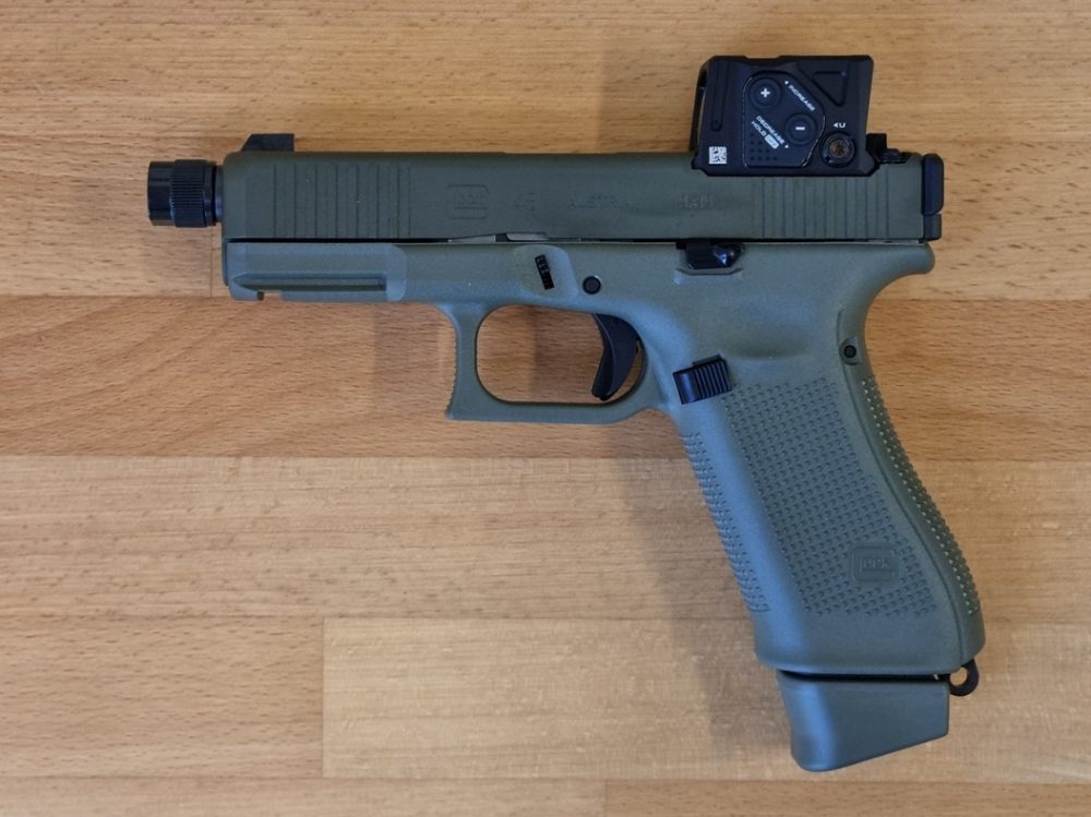 Pistole Glock Mod. 45 Hunter Gen5 Mos08/FS/M13.5x1LH/Green/COA